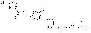 CAS 登录号：931204-39-6, 2-[2-[[4-[(5S)-5-[[[(5-氯-2-噻吩基)羰基]氨基]甲基]-2-氧代-3-恶唑烷基]苯基]氨基]乙氧基]乙酸