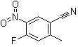 structure of CAS# 932375-18-3, 4-氟-2-甲基-5-硝基苯甲腈