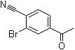 structure of CAS# 93273-63-3, 4-Acetyl-2-bromobenzonitrile