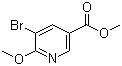 structure of CAS# 93349-99-6, 5-溴-6-甲氧基烟酸甲酯