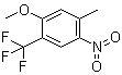 1-甲氧基-5-甲基-4-硝基-2-三氟甲基苯分子结构 (CAS 933673-45-1)