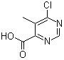 6-氯-5-甲基-4-嘧啶羧酸分子结构 (CAS 933702-12-6)