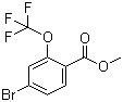 structure of CAS# 933785-18-3, 4-溴-2-(三氟甲氧基)苯甲酸甲酯