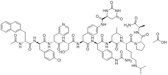 地加瑞克乙酸盐分子结构 (CAS 934016-19-0)