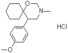 CAS # 93413-56-0, 5-(4-Methoxyphenyl)-3-methyl-1-oxa-3-azaspiro[5.5]undecane hydrochloride