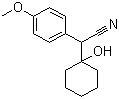 structure of CAS# 93413-76-4, 1-[Cyano-(p-methoxyphenyl)methyl]cyclohexanol