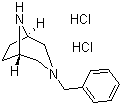 3-(苯基甲基)-3,8-二氮杂双环[3.2.1]辛烷二盐酸盐分子结构 (CAS 93428-54-7)
