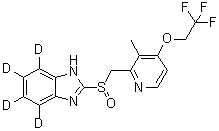 兰索拉唑-d<sub>4</sub>分子结构 (CAS 934294-22-1)