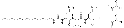 CAS 登录号：934368-60-2, (2S,5S,8S)-2,8-二(2-氨基乙基)-5-(1-甲基乙基)-4,7,10-三氧代-3,6,9,11-四氮杂二十五烷酸三氟乙酸盐