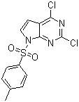 structure of CAS# 934524-10-4, 2,4-二氯-7-对甲苯磺酰基-7H-吡咯并[2,3-d]嘧啶