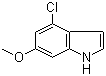 structure of CAS# 93490-31-4, 4-氯-6-甲氧基吲哚