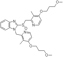 structure of CAS# 935260-92-7, 2-{[4-(3-甲氧基丙氧基)-3-甲基吡啶-2-基]甲亚磺酰基}-1-[4-(3-甲氧基丙氧基)-3-甲基吡啶-2-基]甲基苯并咪唑