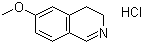 3,4-二氢-6-甲氧基异喹啉盐酸盐分子结构 (CAS 93549-15-6)
