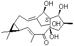 structure of CAS# 93551-00-9, [1aR-(1aR*,2E,4aR*,6S*,7S*,7aS*,8S*,9Z,11aS*)]-1,1a,4a,5,6,7,7a,8,11,11a-十氢-4a,7,8-三羟基-9-(羟基甲基)-1,1,3,6-四甲基-4H-环戊二烯并[a]环丙烯并[f]环十一碳烯-4-酮