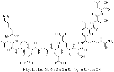CAS 登录号：935511-11-8, L-赖氨酰-L-亮氨酰-L-亮氨酰-L-alpha-谷氨酰甘氨酰-L-alpha-谷氨酰-L-alpha-谷氨酰-L-丝氨酰-L-精氨酰-L-异亮氨酰-L-丝氨酰-L-亮氨酸