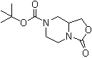 四氢-3-氧代-3H-恶唑并[3,4-a]吡嗪-7(1H)-羧酸叔丁酯分子结构 (CAS 935544-47-1)