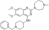 structure of CAS# 935693-62-2, 2-(六氢-4-甲基-1H-1,4-二氮杂卓-1-基)-6,7-二甲氧基-N-[1-(苯基甲基)-4-哌啶基]-4-喹唑啉胺