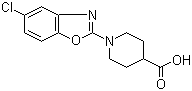 1-(5-氯-2-苯并恶唑基)-4-哌啶羧酸分子结构 (CAS 936074-51-0)