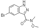 CAS # 936132-60-4, 5-Bromo-N-methoxy-N-methyl-1H-indazole-3-carboxamide
