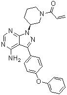 structure of CAS# 936563-97-2, 1-[(3S)-3-[4-氨基-3-(4-苯氧基苯基)-1H-吡唑并[3,4-d]嘧啶-1-基]-1-哌啶基]-2-丙烯-1-酮