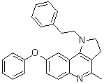CAS 登录号：936622-80-9, 4-甲基-1-(2-苯基乙基)-8-苯氧基-2,3-二氢-1H-吡咯并[3,2-c]喹啉