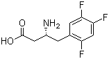 structure of CAS# 936630-57-8, (R)-3-Amino-4-(2,4,5-trifluorophenyl)butyric acid