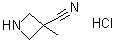 structure of CAS# 936850-33-8, 3-Methylazetidine-3-carbonitrile hydrochloride
