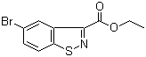 5-溴-1,2-苯并异噻唑-3-羧酸乙酯分子结构 (CAS 936923-58-9)