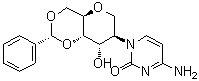 2-(4-氨基-2-氧代-1(2H)-嘧啶基)-1,5-脱水-2-脱氧-4,6-O-[(R)-苯基亚甲基]-D-阿卓糖醇分子结构 (CAS 937031-51-1)