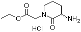 structure of CAS# 937057-79-9, (3S)-3-氨基-2-氧代-1-哌啶乙酸乙酯盐酸盐