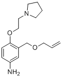 3-((烯丙氧基)甲基)-4-(2-(吡咯烷-1-基)乙氧基)苯胺分子结构 (CAS 937273-33-1)