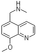 8-甲氧基-N-甲基-5-喹啉甲胺分子结构 (CAS 937647-97-7)