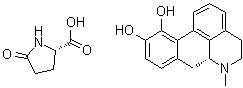 CAS 登录号：93804-90-1, (R)-5,6,6a,7-四氢-6-甲基-4H-二苯并[de,g]喹啉-10,11-二醇与5-氧代-L-脯氨酸的化合物