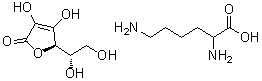 L-抗坏血酸赖氨酸盐分子结构 (CAS 93805-34-6)