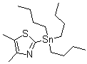 4,5-二甲基-2-(三丁基锡烷基)噻唑分子结构 (CAS 938181-92-1)