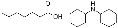 异辛酸与N-环己基环己胺的化合物分子结构 (CAS 93820-42-9)