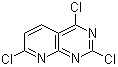 2,4,7-三氯吡啶并[2,3-d]嘧啶分子结构 (CAS 938443-20-0)