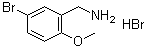 5-溴-2-甲氧基苯甲胺氢溴酸盐分子结构 (CAS 939044-31-2)