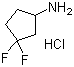 3,3-二氟环戊胺盐酸盐分子结构 (CAS 939398-48-8)