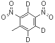 6-甲基-3,5-二硝基苯-1,2,4-d<sub>3</sub>分子结构 (CAS 93951-68-9)