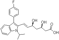 氟伐他汀分子结构 (CAS 93957-54-1)