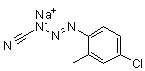 3-(4-氯-2-甲基苯基)-1-三氮烯-1-甲腈钠盐分子结构 (CAS 93962-51-7)