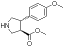 CAS 登录号：939758-17-5, 反式-4-(4-甲氧基苯基)吡咯烷-3-羧酸甲酯