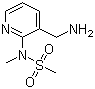 N-[3-(氨基甲基)吡啶-2-基]-N-甲基甲磺酰胺分子结构 (CAS 939791-42-1)