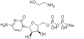 CAS 登录号：93980-55-3, 胞苷 5'-(三氢二磷酸酯)与2-氨基乙醇的化合物单钠盐