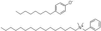 CAS # 93981-92-1, N-Hexadecyl-N,N-dimethyl-benzenemethanaminium salt with 4-octylphenol