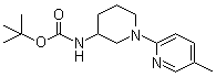 structure of CAS# 939986-25-1, N-[1-(5-Methyl-2-pyridinyl)-3-piperidinyl]carbamic acid tert-butyl ester