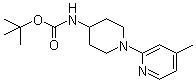 CAS 登录号：939986-27-3, N-[1-(4-甲基-2-吡啶基)-4-哌啶基]氨基甲酸叔丁酯