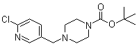 structure of CAS# 939986-35-3, 4-[(6-氯-3-吡啶基)甲基]-1-哌嗪甲酸叔丁酯