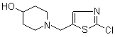 structure of CAS# 939986-50-2, 1-[(2-氯-5-噻唑基)甲基]-4-哌啶醇